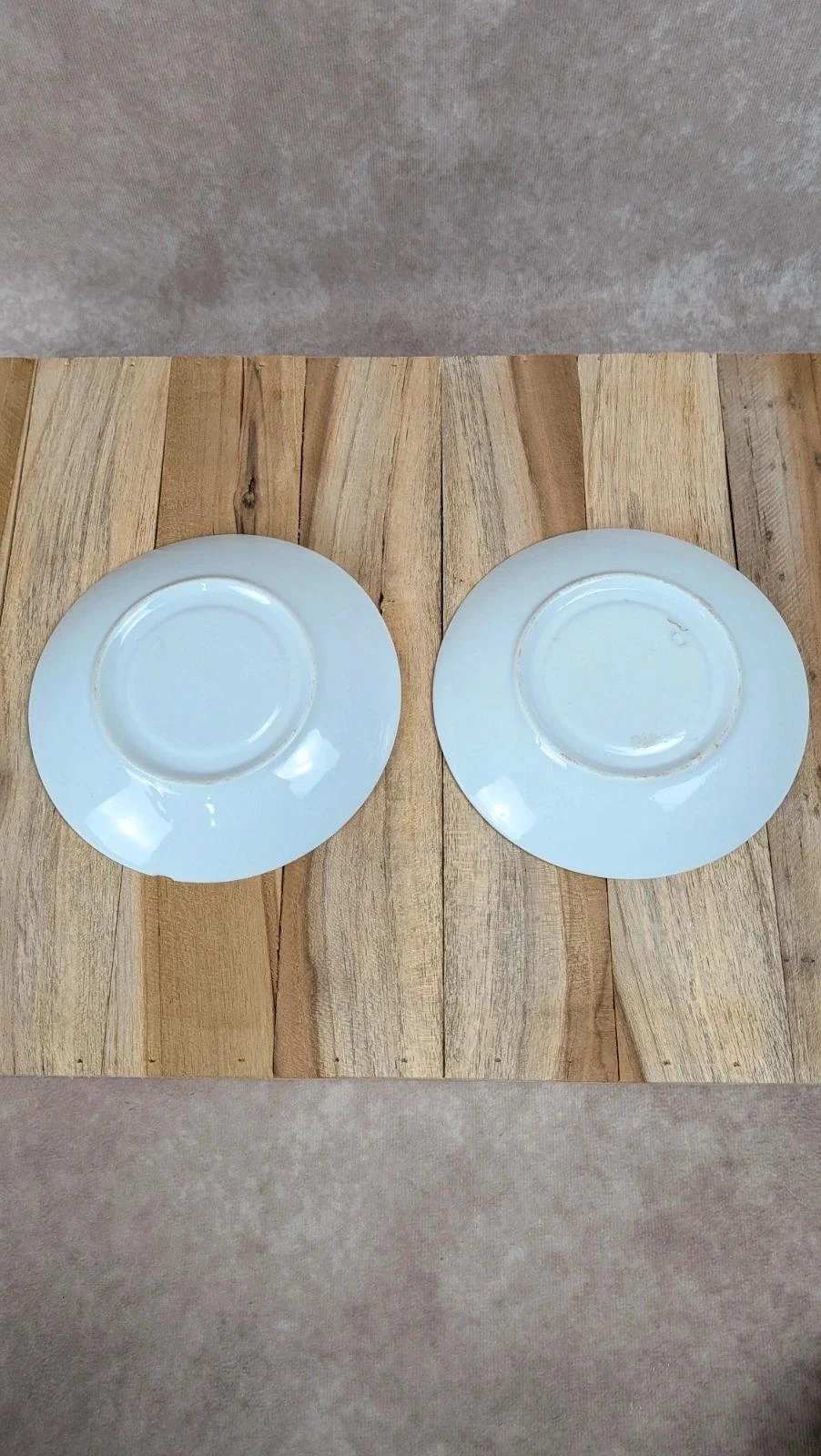 Lote de 2 tazas + platillos vintage decoración rojo y dorado estilo clásico – photo 7